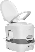 YITAHOME 6.34 Gallon Portable Toilet for Camping, RV Travel Porta Potty Leak-Proof with Press Flush Pump, Paper and Detergent Collection, Rotating Spout for Adults, Boating, Hiking, Trips
