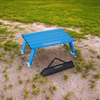 Old Bahama Bay Ultralight Aluminum Mini Table, 66lbs/30kg Weight Capacity, Foldable Small Beach Table with Retractable Legs, Suitable for Picnic Camping Outdoor Hiking
