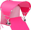 Universal Chair Umbrella Canopy, UPF 50+ Chair Sun Shade Attachment with Adjustable Clamp Fits Most Brands’ Beach, Camping, Lawn, Wheelchair, Tanning, Zero Gravity, Lounge, Fishing Chairs, Patented