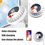 [120 LED 4500mah] Solar Camping Lights Rechargeable Portable Lantern Tent Lamp 5 Mode USB Remote Control Hanging Waterproof for Home Indoor Outdoor Emergency Courtyard 2 Pack