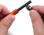 2PCS Compact Fire Starter with Scraper Striker, Replaceable Threaded Ferro Rod Flint Fire Steel Magnesium Rod, an Essential Part for EDC, Emergency Survival Kits, Camping, Hiking, Bush-Craft