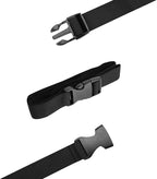 5Pcs Black Nylon Strap 1" x 47" (3.9ft) Buckle Straps with Quick Release Adjustable Straps with Buckles, Tie Down Strap for Backpacking, Outdoor Activities