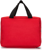 Red First Aid Bag Empty Travel Rescue Pouch First Responder Storage Medicine Emergency Bag for Car Home Office Kitchen Sport Outdoors (Red)