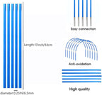 DIY 17 in, 36 Packs， Long Approximately 52ft, Diameter - 6.5mm Tent Pole, Replacement, Plant Grow Tunnel ，Telescopic Rod，Suitable for All Kinds of Outdoor Camping Tent