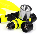 BESTSUN Diving Headlamp, 1800 High Lumen Diving Swimming Headlamp Light Waterproof Underwater Diving Head Flashlight Diver Submarine Head Torch Scuba Safety Lights (Only headlamp)