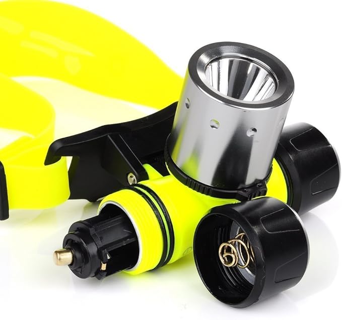 BESTSUN Diving Headlamp, 1800 High Lumen Diving Swimming Headlamp Light Waterproof Underwater Diving Head Flashlight Diver Submarine Head Torch Scuba Safety Lights (Only headlamp)
