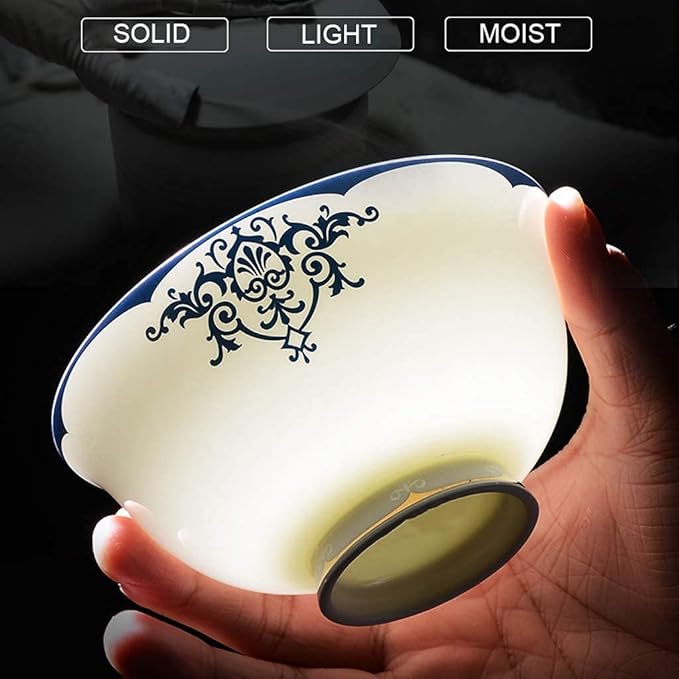 Ceramic Tableware Set with 50 Pieces, Bowl/Soup Pot/Spoon | Bone China Tableware Set, European Porcelain Combination Set