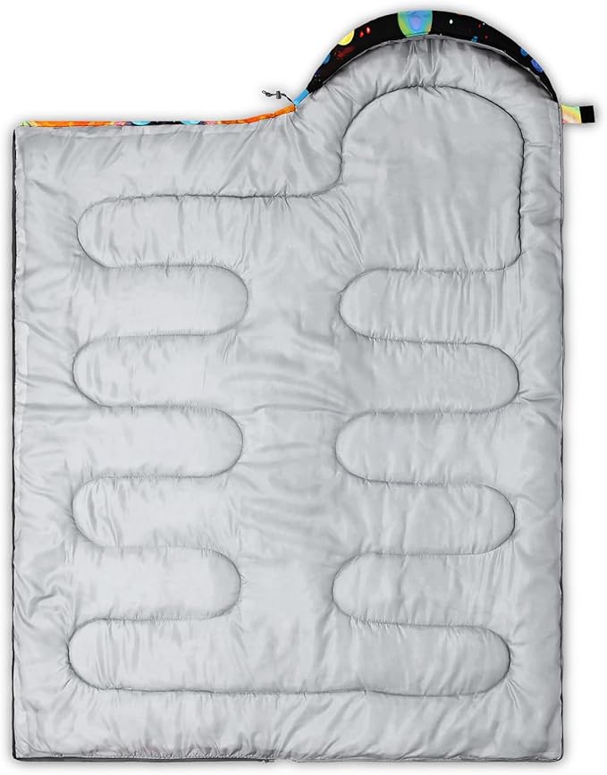 QOOMO Camping Sleeping Bags,3 Season Warm & Cool Weather,Lightweight,Waterproof Sleeping Bags for Adults & Kids,Traveling,and Outdoors,Camping Gear Equipment