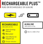 COAST EAL40R 2500 Lumen Rechargeable Emergency Camping Lantern with Red Flashing Mode, Carabiner, Diffuser, Foldeable Handle, Moonglow™ Low Mode, Illuminated Power Button, USB-C Power Bank