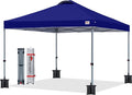 MASTERCANOPY Durable Pop-up Canopy Tent with Roller Bag (10x10, Dark Blue)