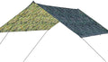 Sail Sun Canopy Camouflage, 57IN Camping Tarp Canopy Waterproof Shade Tent Portable Multifunctional Backpacking Tarp Canopy Waterproof Protection Heavy Duty Shade for Outdoor BBQ Traveling