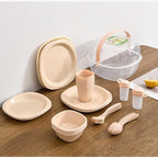 48 Pcs Outdoor Set Plastic Tableware For Picnic On Much Person Backpacking Camping Cookware Cooking Cook