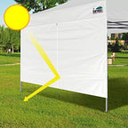 Eurmax USA Instant Canopy SunWall Canopy Middle Zipper Wall for Easy Entry and Exit Sidewall for Pop Up Canopy Tent,1 Pack Sidewall Only (10Ft×5.6Ft,Ivory White)