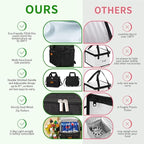 iknoe Insulated Lunch Bag, Foldable 8.5L Cooler Bag for Men & Women, Leakproof Thermal Design, Great for Office, Picnic, Travel, Lunch Box, Black