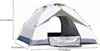 Tents for Camping, Pop up Tent, 2/3/4 Person Camping Tent, Spacious, Lightweight Portable Backpacking Tent for Outdoor Camping, Hiking