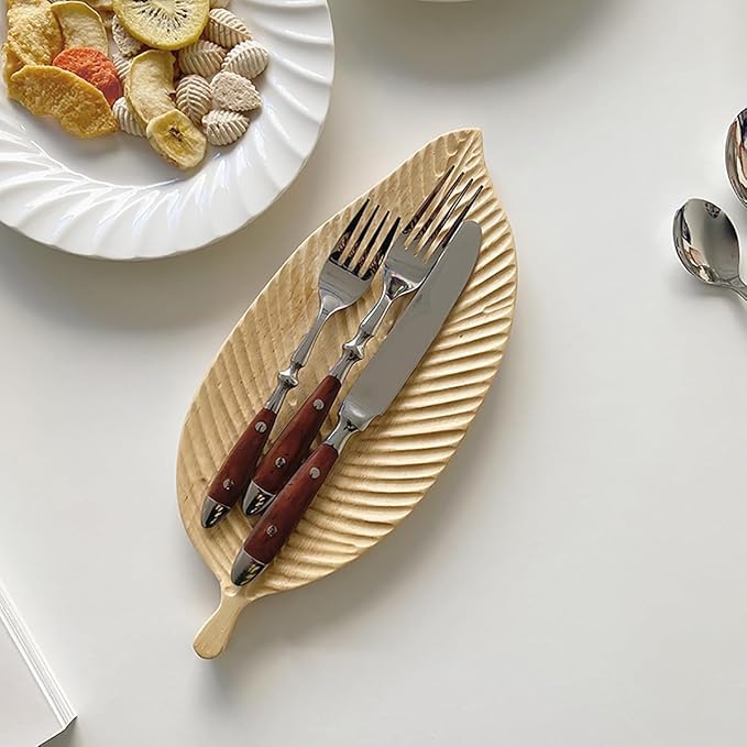 Silverware Set for 6 Durable Flatware Cutlery Set-Brown 18/8 Stainless Steel Resin Handle Cutlery Utensil Sets Wedding Mirror Polished Classical Retro Steak Tableware Spoon Fork Knife Set(24PCS)