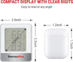 ThermoPro Indoor Outdoor Thermometer Wireless 500FT, Outside Greenhouse Thermometer with Temperature Sensor, Outdoor Thermometers for Patio Reptile House Home Baby Room Temperature Monitor