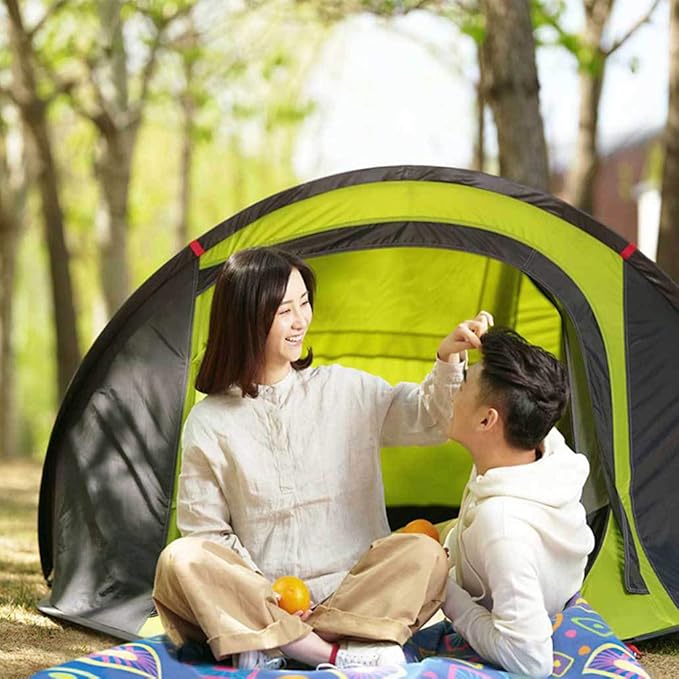 Automatic Tent Waterproof and Windproof Pop-up Tent Family Camping Tent, 4-Person Tent Portable Instant Tent, Suitable for Camping, Hiking, Mountaineering