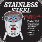 Concord Stainless Steel El Grande Comal Stove. 220,000 BTU Single Propane Outdoor Burner (El Grande Stove + Comal)