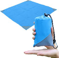 Orga'Neat Pocket Picnic Blanket, Sandproof Lightweight Pocket Camping Tarp, 55″x 60″ Foldable & Fits into Small Bag, Water Resistant Washable Quick Dry Compact Beach Mat for Outdoor Recreation