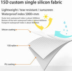 3FULGEAR Lanshan 2 Tent 2 Person Ultralight Camping Tent, 3/4 Season Professional 15D Silnylon Rodless Tent for Camping, Climbing, Hiking