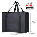 Bodaon Insulated Pizza Delivery Bags, Food Delivery Bag, Black, X_Large, 10-Pack