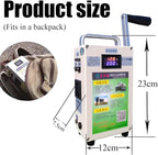 Camping Crank Generator w/Outlets Hand Powered Generator Portable for Emergency Electric Camping Outdoor Home Use Lightweight Manual Generator