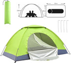 Camping Tent Ultralight Dome with Shelters Carry Bag Waterproof Double-Door Design for Backpacking Hiking and Outings