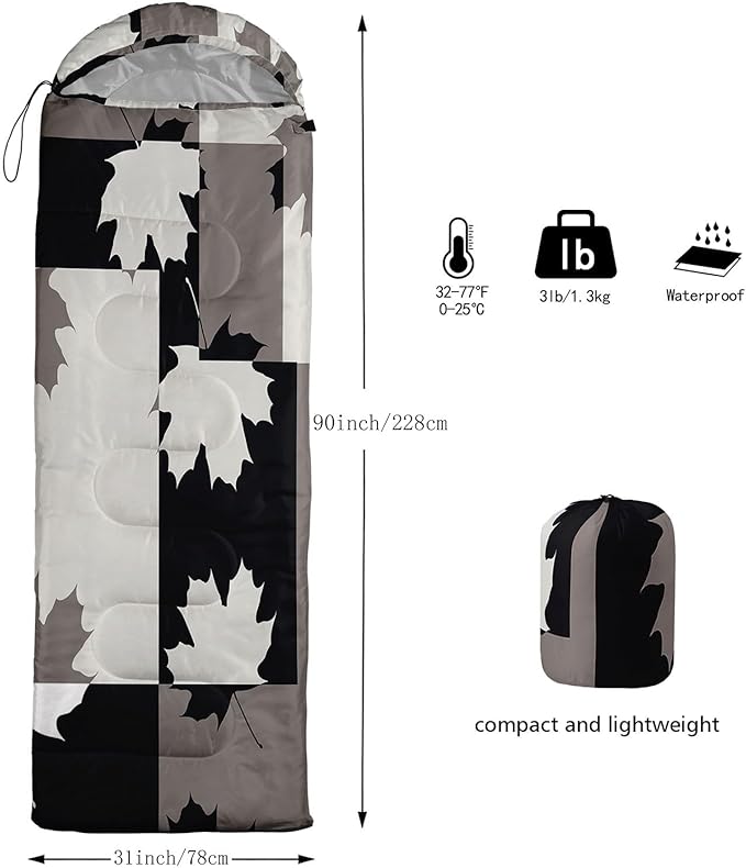 Kids Sleeping Bag for Boys Girls,Cartoon Blue Unicorn Print-Lightweight Warm Portable Outdoor Indoor-Waterproof Cold Weather Resistant Sleeping Bag for Camping Hiking
