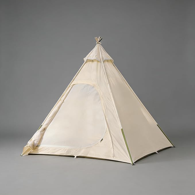 300D Oxford Fabric Pyramid Tent - Waterproof & Windproof Camping Tent for Backpacking & Hiking Trips