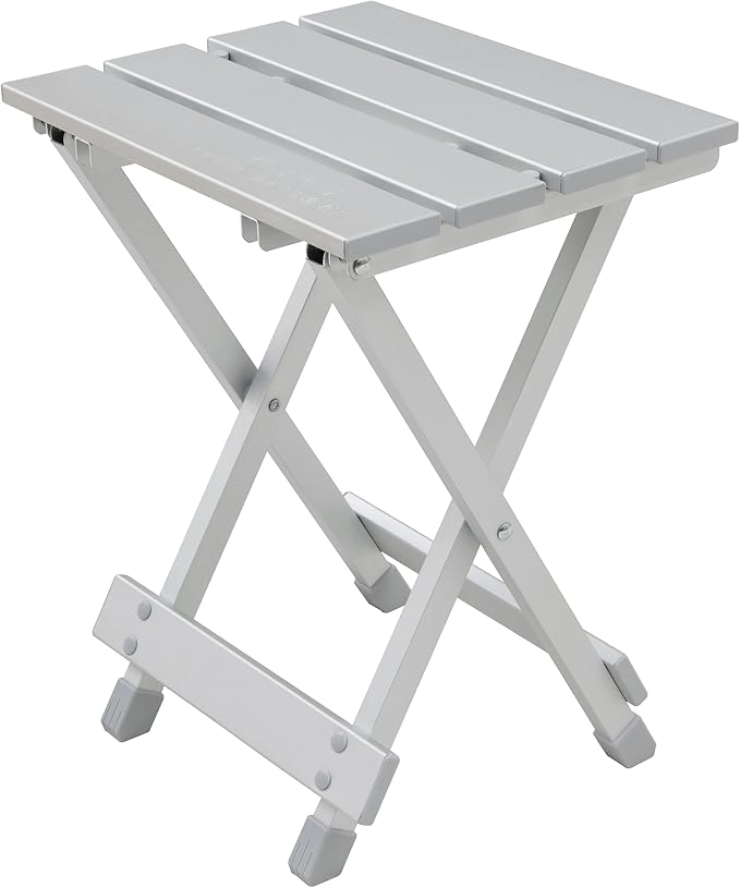 ALPS Mountaineering Sidekick Portable Stool or Side Table – Ultra Lightweight 2 lb Folding Camp Furniture with 200 lb Capacity, Aluminum Frame & Compact Carry-Bag for Camping, Tailgating, RV & Patio