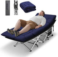 HABUTWAY Camping Cot, Portable Camping Cot for Adult, 28" Wide Sleeping Cot Max Load 600LBS with Thick Mattress and Carry Bag, Portable Camping Bed for Outdoor Camping/Office, Home Nap