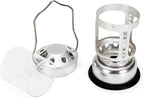 Portable Candle Lantern, Night Fishing Hanging Outdoor Camping Aluminium Alloy Candle Lamp, Metal Decorative Candle Lanterns, Vintage Hanging Lantern (Silver)
