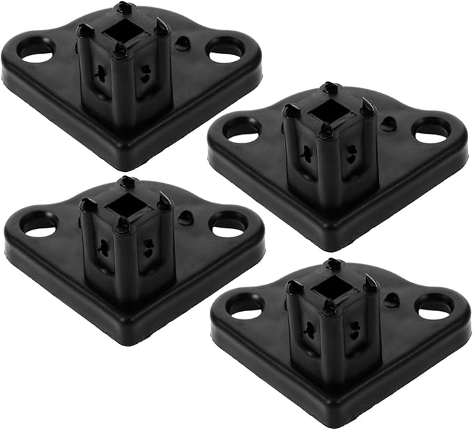 Gatuida 16pcs Rv Awning Bottom Bracket Foot Camping Tent Replacement Base Splashproof Support for Outdoor Use Easy Installation Automatic