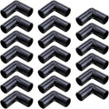 ZORZA 20Pcs 90° Corner Tent Connector 2 Way Plastic Canopy Parts and Accessories with 0.63" ID Essential Tent Frame Replacement Parts for Enhanced Stability