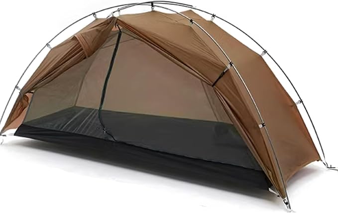 3F UL Gear Taiji 1 Person Tent for Camping, Ultralight 3 Season 5000mm+ Waterproof Backpacking Tent, Easy Set up Solo Camp Tent for Hiking, Cycling, Fishing, Travel