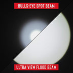 Coast FL85 615 Lumen Dual Color Pure Beam Focusing LED Headlamp with Twist Focus Hinged Beam Adjustment, Hard Hat Compatibility and Reflective Strap, Red