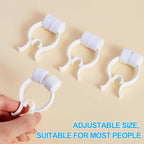 Frienda Professional Nose Stop Clips Plastic Foam Nosebleed Stopper Clips for Adults Accidental Emergency Condition Swimming(60 Pcs,White,Standard Size)