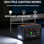 300W Portable Power Station,270Wh Camping Lithum Battery Solar Generator with 2 AC Output, USB-C PD 45W, Quick Charge Battery Pack for Home Use Camping Travel Emergency Hunting