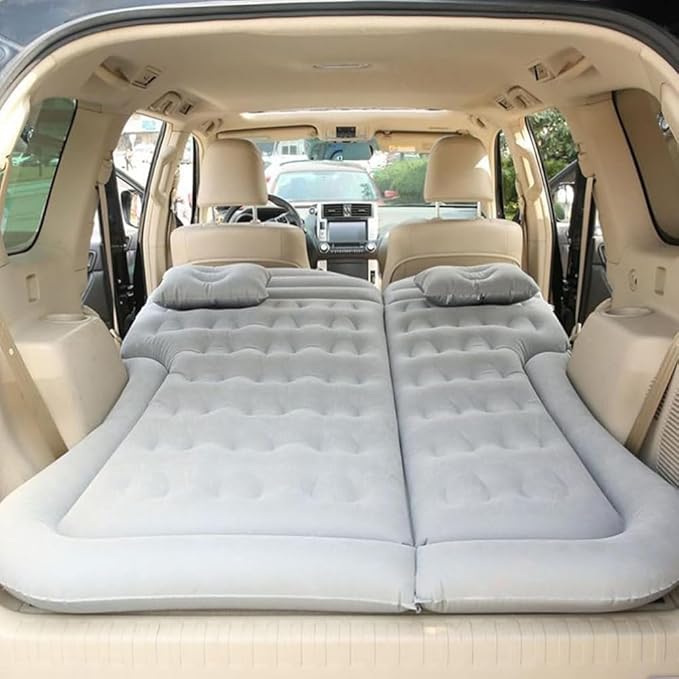 Car Air Mattresses for Volvo XC40 XC60 XC90,Inflatable Bed Mattress with Electric Air Pump Portable Sleeping Pad for Travel Camping Trunk & Back Seat,Grey