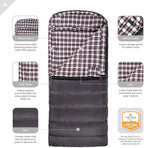 Teton Celsius XXL Sleeping Bag, Cold Weather Sleeping Bags for Adults and Kids, Camping Made Easy and Warm. Compression Sack Included, 35F, 25F, 0F, 20F Degree