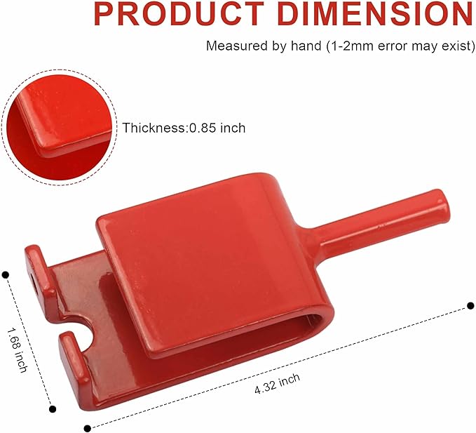 Ice Anchor Power Drill Adapter Fits 1/2" Electric Drill Chuck and 3/8" Ice Anchor Connection End, Ice Shelter Accessories for Ice Fishing Shelter Tent, Red Ice Shanty Anchors Adapter