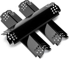 Unicook Grill Heat Plates for Nexgrill 720-0864, 720-0864M, BBQ PRO, Backyard, Expert, Grill Burner Covers Replacement Parts, 14.6 Inch Heat Shields Tents, Porcelain Flame Tamers, 3 Pack