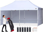 ABCCANOPY Easy Pop Up Canopy Tent with Sidewalls 10X20 Commercial -Series,White