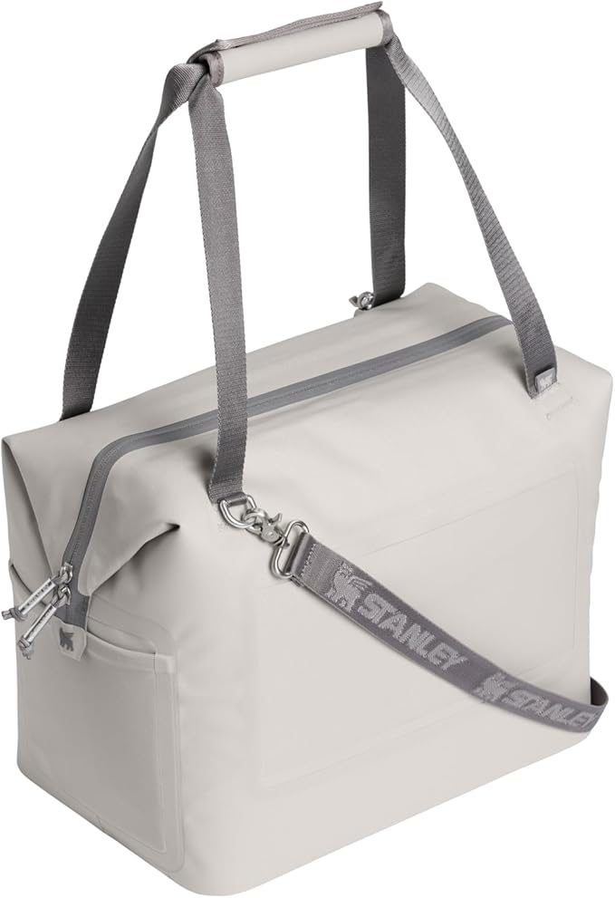 Stanley All Day Julienne Max Soft Cooler Bag and Lunch Box 20 Quarts | 30 Can Cooler with Handles and Strap | Stays Cold for a Day | Insulated Travel Bag with Zipper | BPA-Free | Ash