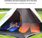 Hot Tents Outdoor Tents Teepee with Stove Hole Waterproof Family Pyramid Tent Camping Backpacking Hiking Mountaineering Heated Shelter