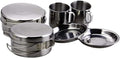 8Pcs Camping Cookware Set - Pot, Pan, Water Cup & Tableware, Portable Mess Kit for Hiking & Picnics