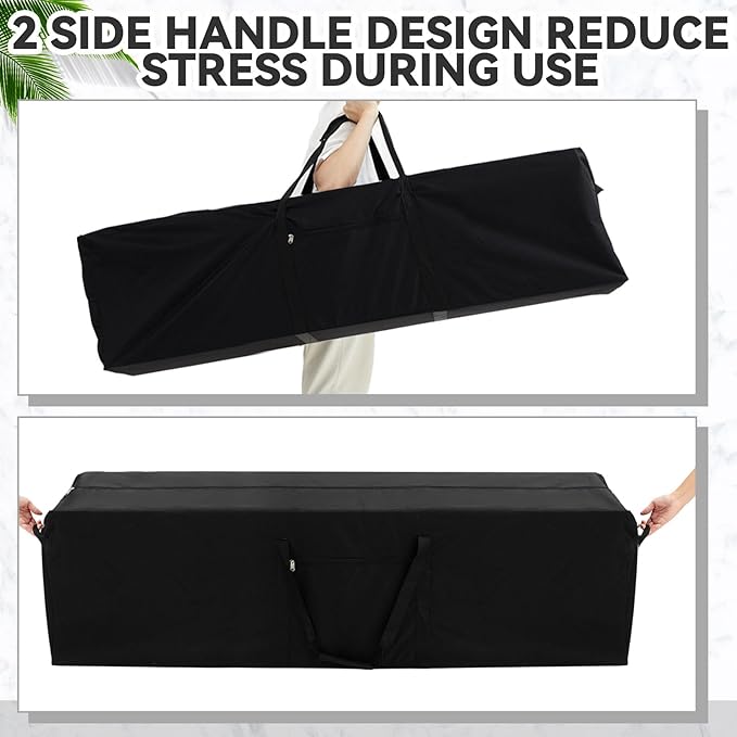 65 x 16 x 16 Inch, 257 L Extra Large Duffle Bag Camping Tent Storage Bag Heavy Duty Waterproof Sports Equipment Carrying Case for Tent Pole Travel Canopy Hammock Tripod Fishing Outdoor Moving