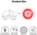 4 Pack Food Cover Tents with 7 Pack Paper Plate Holders, Reusable Outdoor Picnic Food Serveware Accessories Supports for Picnic Party Dinner