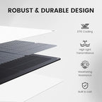 800W Solar Panel Kit, 2x400W Flexible Monocrystalline RV Solar Panel | for 12V/24V Battery | ETFE Semi-Flexible, Bendable to 30° | for RV, Boat, Van, Off-Grid Charging(Black)